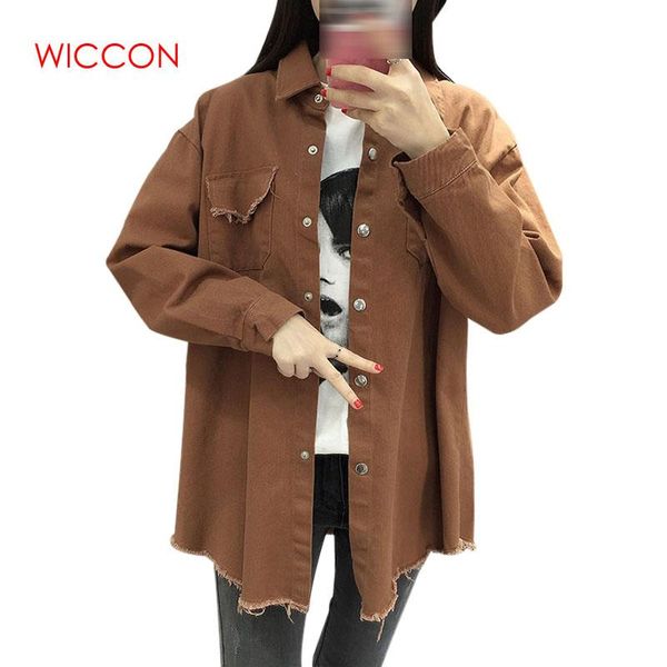 2020 spring autumn new long lapel tassel denim jackets women loose casual long sleeve female's thin basic jacket coats, Black;brown
2020 spring autumn new long lapel tassel denim jackets women loose casual long sleeve female's thin basic jacket coats, Black;brown