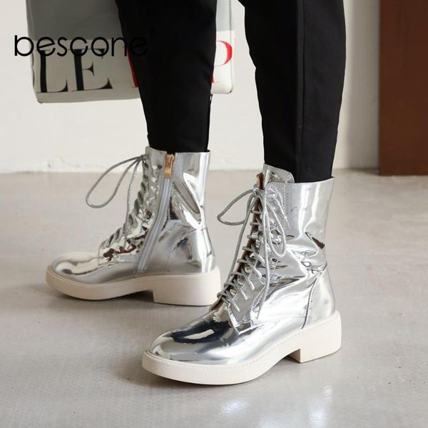 boots bescone stylish ankle round toe square heel lace-up decoration zipper warm winter women shoes bo676, Black
boots bescone stylish ankle round toe square heel lace-up decoration zipper warm winter women shoes bo676, Black