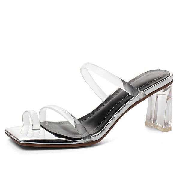 coolulu women's transparent square high heel slippers shoes women summer shoes open toe sandals party dress sandals 34-40, Black
coolulu women's transparent square high heel slippers shoes women summer shoes open toe sandals party dress sandals 34-40, Black