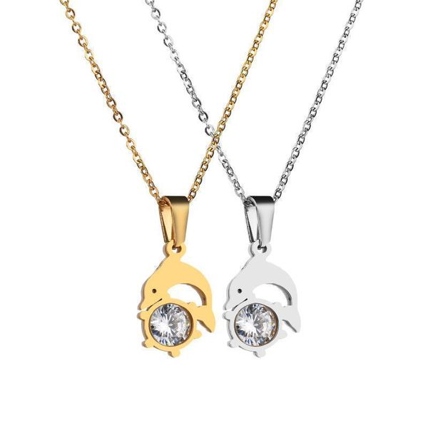 Cute Dolphin Pendant Necklace Stainless Steel Statement Chokers Necklaces for Women Ocean Jewelry Neckless Birthday Gifts
Cute Dolphin Pendant Necklace Stainless Steel Statement Chokers Necklaces for Women Ocean Jewelry Neckless Birthday Gifts