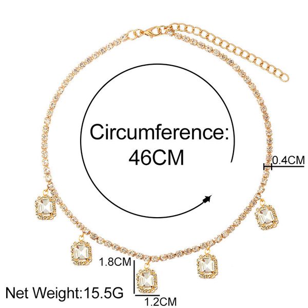 quality fashion shiny square crystal pendant necklace for women gold silver color tennis chain choker necklace party jewelry
quality fashion shiny square crystal pendant necklace for women gold silver color tennis chain choker necklace party jewelry