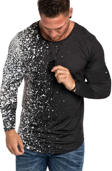 splash ink mens designer t-shirts spring loose long sleeve men solid color casual men t shirts, White;black
splash ink mens designer t-shirts spring loose long sleeve men solid color casual men t shirts, White;black