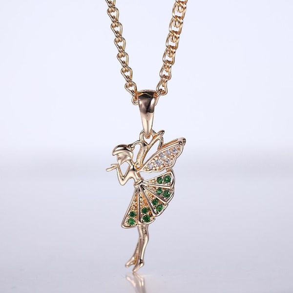 cute angel girl pendant 585 rose gold paved clear green cubic zircon pendant necklace for women girls 20inch dgp417, Silver
cute angel girl pendant 585 rose gold paved clear green cubic zircon pendant necklace for women girls 20inch dgp417, Silver
