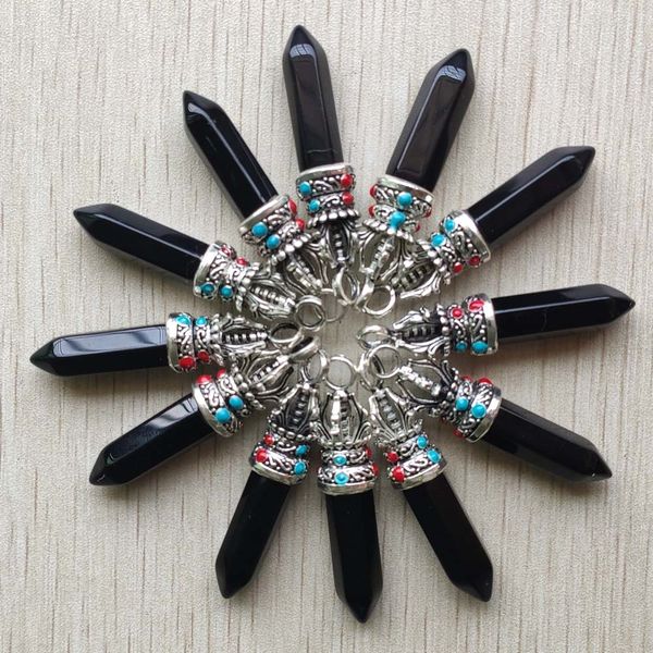 wholesale 24/lot fashion good quality natural black onyx pillar charms pendants for jewelry accessories marking ing, Silver
wholesale 24/lot fashion good quality natural black onyx pillar charms pendants for jewelry accessories marking ing, Silver