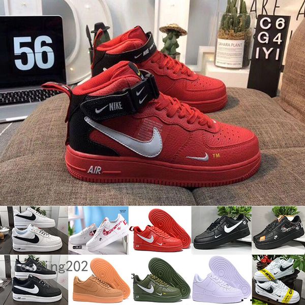 

men low skateboard shoes new designer one dunk 1 knit euro air high women all white black red trainer sports typ3w
