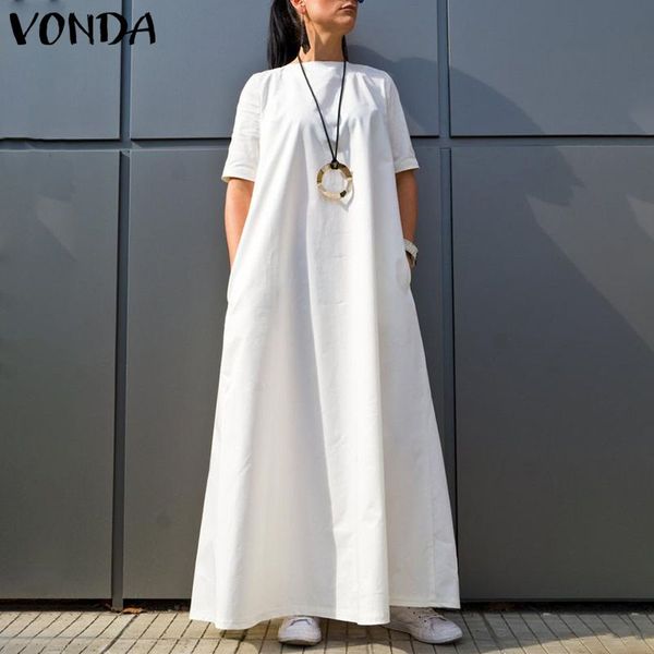 vonda loose dress 2020 casual o neck short sleeve solid color vintage kaftan maxi dresses plus size holiday beach sundresses 5xl, Black;gray
vonda loose dress 2020 casual o neck short sleeve solid color vintage kaftan maxi dresses plus size holiday beach sundresses 5xl, Black;gray
