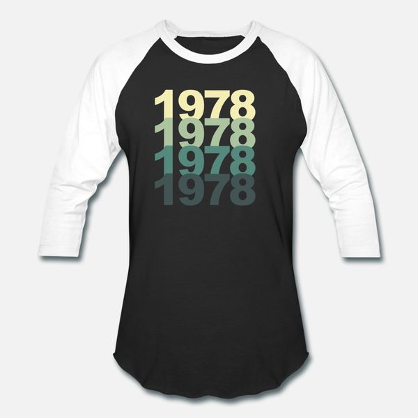 1978 t shirt men customize short sleeve s-3xl vintage fitness comfortable spring trend shirt, White;black
1978 t shirt men customize short sleeve s-3xl vintage fitness comfortable spring trend shirt, White;black