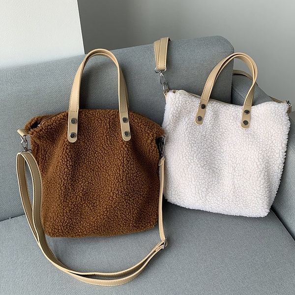 new women's tote handbags lambs wool crossbody bags for women 2020 soft girl shoulder bag large capacity female messenger bags
new women's tote handbags lambs wool crossbody bags for women 2020 soft girl shoulder bag large capacity female messenger bags