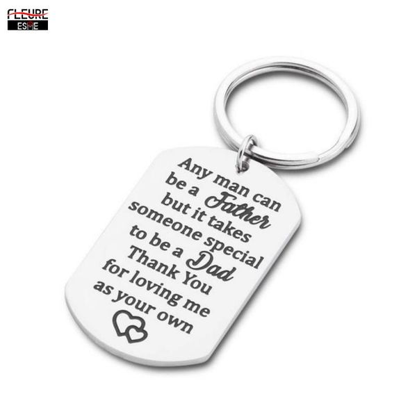 step fathers day gift keychain for dad from daughter son any man can be a father keyring birthday wedding gifts for stepdad men, Silver
step fathers day gift keychain for dad from daughter son any man can be a father keyring birthday wedding gifts for stepdad men, Silver
