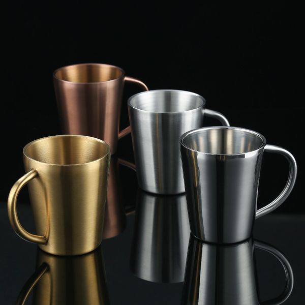 mugs double wall 304 stainless steel coffee 360ml portable travel tumbler cup milk cups silver/gold color water mug gifts
mugs double wall 304 stainless steel coffee 360ml portable travel tumbler cup milk cups silver/gold color water mug gifts
