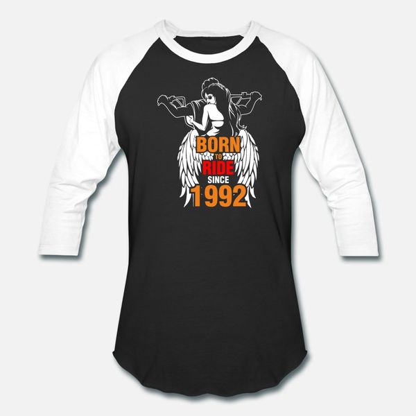 born to ride since 1992 t shirt men print cotton round collar costume gift authentic spring unique shirt, White;black
born to ride since 1992 t shirt men print cotton round collar costume gift authentic spring unique shirt, White;black