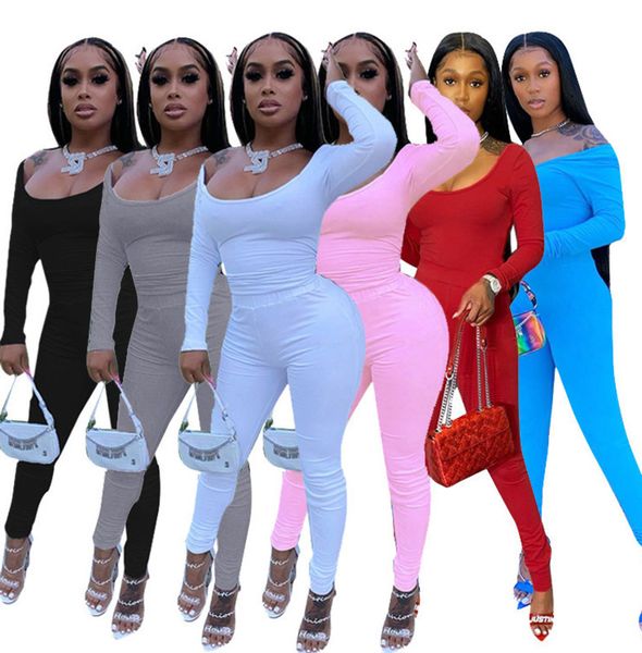 women two piece tracksuit outfits clothing desinger new solid leisure sports suits fashion slim elastic long sleeve pants set, Gray
women two piece tracksuit outfits clothing desinger new solid leisure sports suits fashion slim elastic long sleeve pants set, Gray