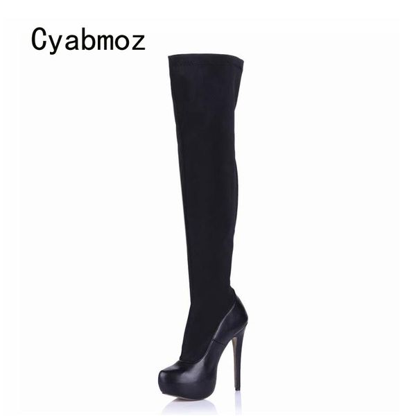 boots cyabmoz women winter snow platform shoes woman zapatillas botas zapatos mujer over knee high heels ladies party, Black
boots cyabmoz women winter snow platform shoes woman zapatillas botas zapatos mujer over knee high heels ladies party, Black
