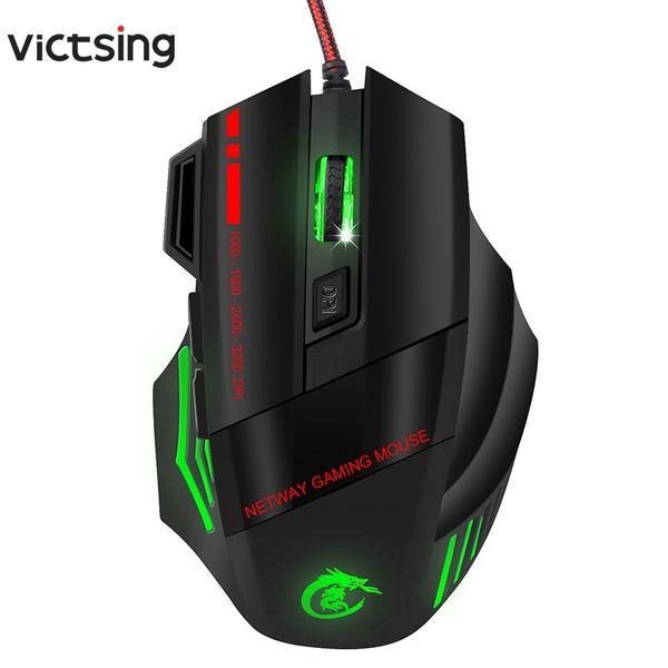 victsing проводная оптическая мышь usb2.0 4 уровни дпи 1200/1600/2400 / 3200dpi 7 яркие цвета 7 кнопки мыши для компьютера pc
victsing проводная оптическая мышь usb2.0 4 уровни дпи 1200/1600/2400 / 3200dpi 7 яркие цвета 7 кнопки мыши для компьютера pc