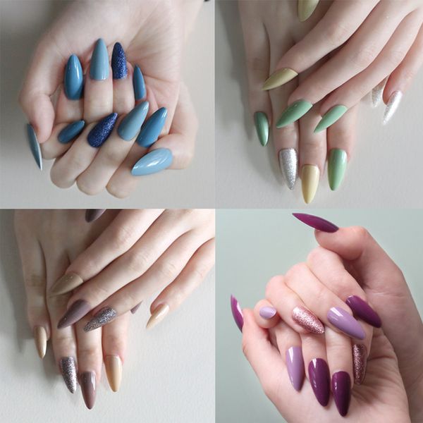 24pcs wholesale stiletto long fake nails black wine red frosted press on nails coloured white black peacock blue false, Red;gold
24pcs wholesale stiletto long fake nails black wine red frosted press on nails coloured white black peacock blue false, Red;gold