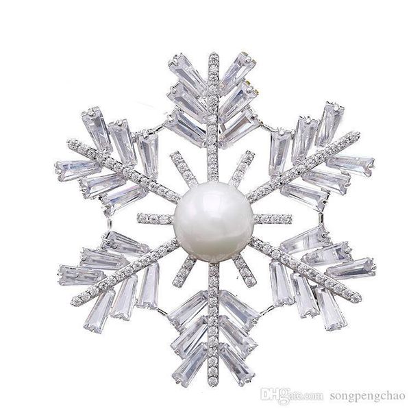 2019 high-grade korean female brooch snow copper inlaid zircon luxury pearl brooch temperament women fashion wild pin brooch, Gray
2019 high-grade korean female brooch snow copper inlaid zircon luxury pearl brooch temperament women fashion wild pin brooch, Gray