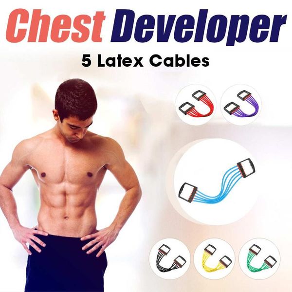 multifunctional 5 tubes latex foot elastic pull rope expander muscle fitness workout pedal sports equipment resistance bands
multifunctional 5 tubes latex foot elastic pull rope expander muscle fitness workout pedal sports equipment resistance bands