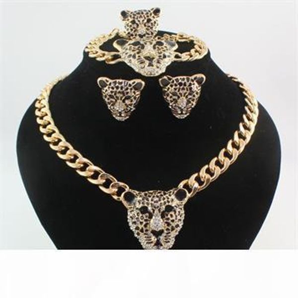 комплекты ювелирных изделий горячего способа 18k позолоченный rhinestone черный эмаль leopard head ожерелье браслет кольцо серьги, Silver
комплекты ювелирных изделий горячего способа 18k позолоченный rhinestone черный эмаль leopard head ожерелье браслет кольцо серьги, Silver