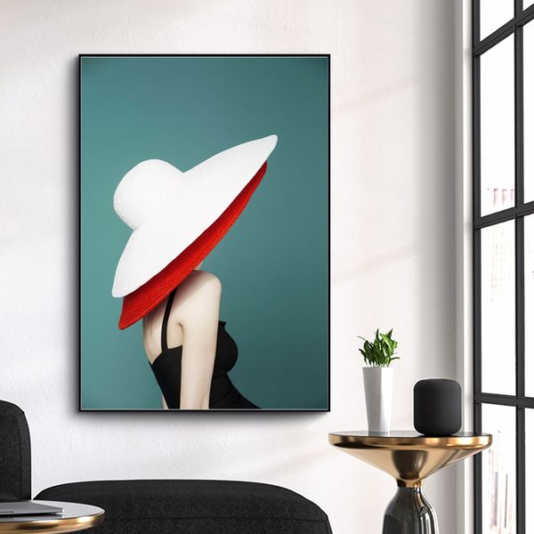 abstract woman in hat posters and prints fashion female portraits wall art canvas painting pictures nordic decoration home
abstract woman in hat posters and prints fashion female portraits wall art canvas painting pictures nordic decoration home