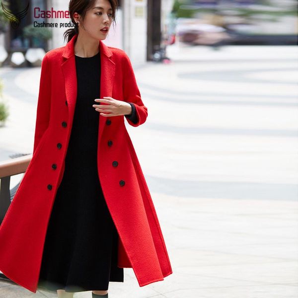 Water ripple coat female 2020 autumn winter new double-sided coat waist waist thin temperament female red white 8772, Black
Water ripple coat female 2020 autumn winter new double-sided coat waist waist thin temperament female red white 8772, Black