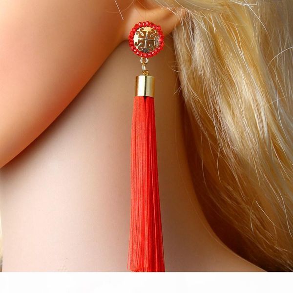 bohemian long tassel earrings for women fashion 9 color crystal stud earrings ethnic dangle earrings jewelry, Silver
bohemian long tassel earrings for women fashion 9 color crystal stud earrings ethnic dangle earrings jewelry, Silver
