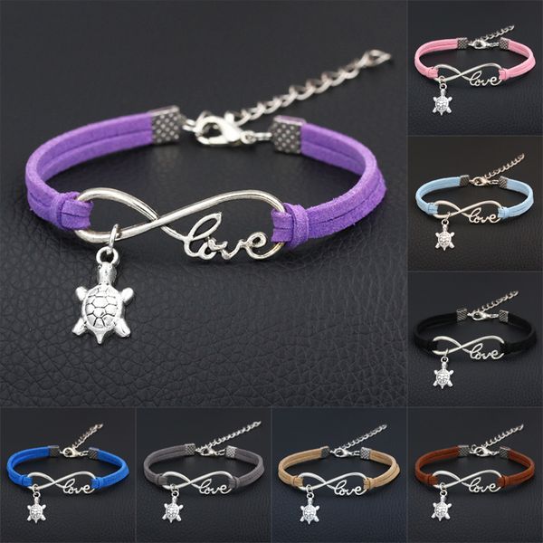 cute tortoise turtle charm bracelet antique silver color pendants diy handmade infinity love leather bracelets women gift, Red;blue
cute tortoise turtle charm bracelet antique silver color pendants diy handmade infinity love leather bracelets women gift, Red;blue