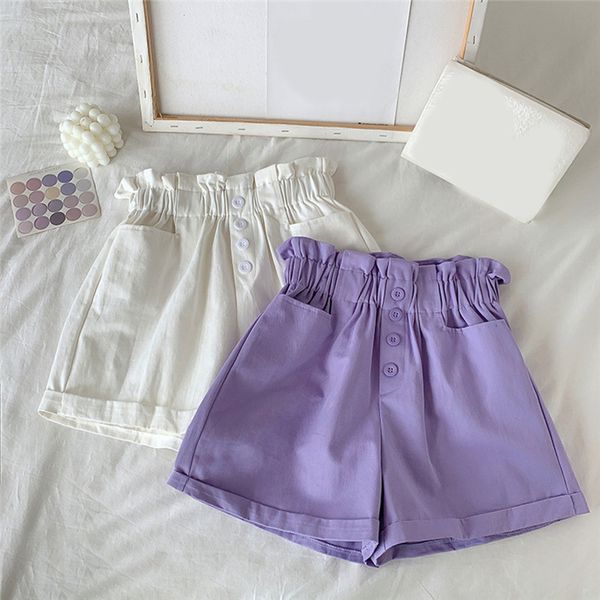 high waist wide leg shorts women elasticated shorts loose wide-leg for femme casual pocket button decor woman clothing, White;black
high waist wide leg shorts women elasticated shorts loose wide-leg for femme casual pocket button decor woman clothing, White;black
