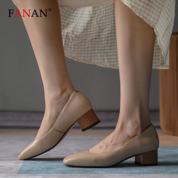 fanan basic pumps women shoes 4cm high heels square toe nature sheepskin woman pumps spring elegant ladies office worker shoes, Black
fanan basic pumps women shoes 4cm high heels square toe nature sheepskin woman pumps spring elegant ladies office worker shoes, Black