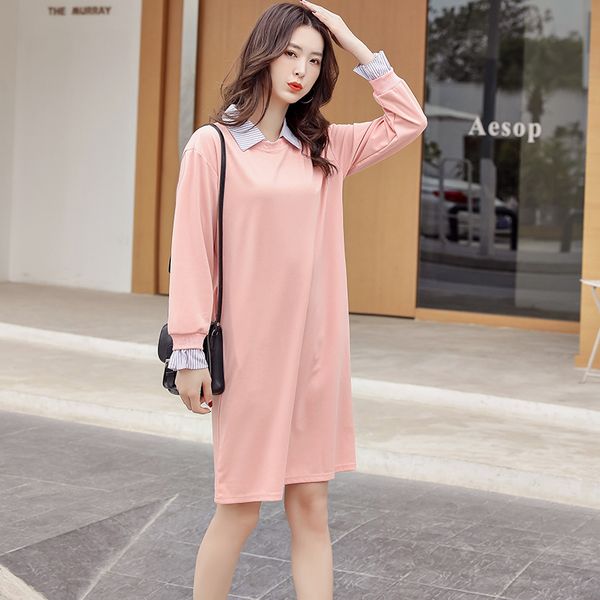 maternity clothes spring autumn loose stylish cotton false two-piece mid-long dress for pregnant women pregnancy clothes, White
maternity clothes spring autumn loose stylish cotton false two-piece mid-long dress for pregnant women pregnancy clothes, White