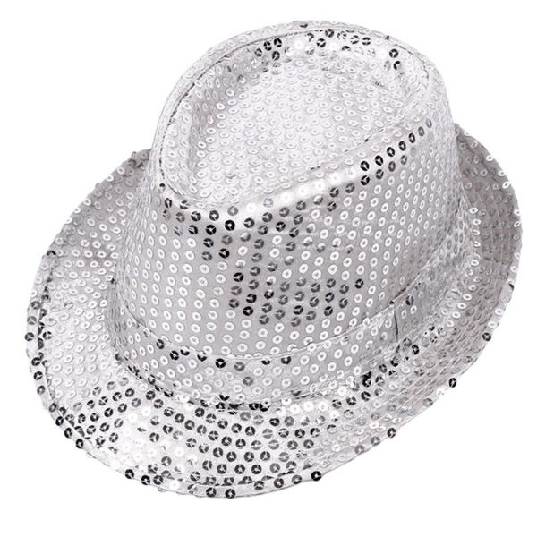 children glitter sequins jazz hat solid color cuffed wide brim performance dance stage magic show bar party cap costume, Blue;gray
children glitter sequins jazz hat solid color cuffed wide brim performance dance stage magic show bar party cap costume, Blue;gray