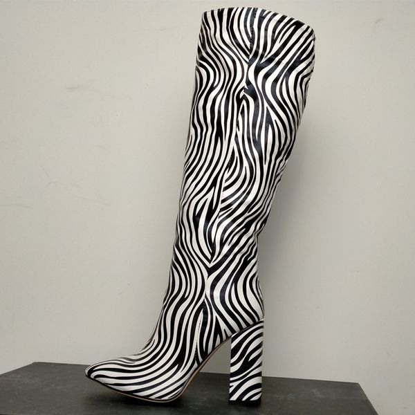 дизайн одежды женщин гольфы сапоги zebra stripe высокие каблуки sexy party ботинки пальца ноги 10cm остроконечные скольжения на женский, Black
дизайн одежды женщин гольфы сапоги zebra stripe высокие каблуки sexy party ботинки пальца ноги 10cm остроконечные скольжения на женский, Black