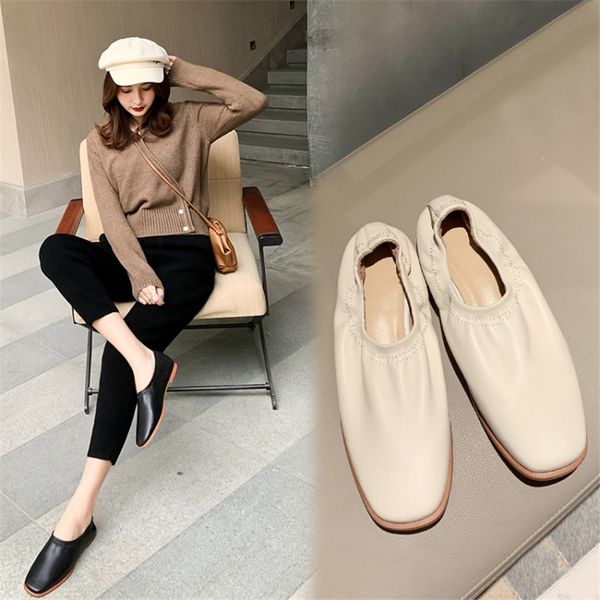 pxelena designer soft flat grandma shoes women genuine leather plus size 34-42 spring autumn 2020 lady loafers cozy casual walk, Black
pxelena designer soft flat grandma shoes women genuine leather plus size 34-42 spring autumn 2020 lady loafers cozy casual walk, Black