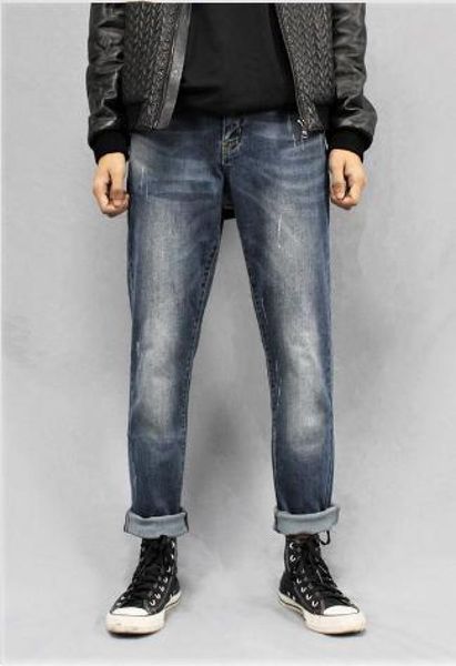 men's jeans, leisure can roll the foot elastic joker, Blue
men's jeans, leisure can roll the foot elastic joker, Blue