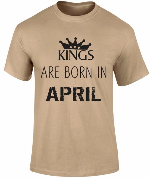 fashion men t shirt kings are born in april birthday month of birth royalty party slogan t shirt summer t-shirt
fashion men t shirt kings are born in april birthday month of birth royalty party slogan t shirt summer t-shirt