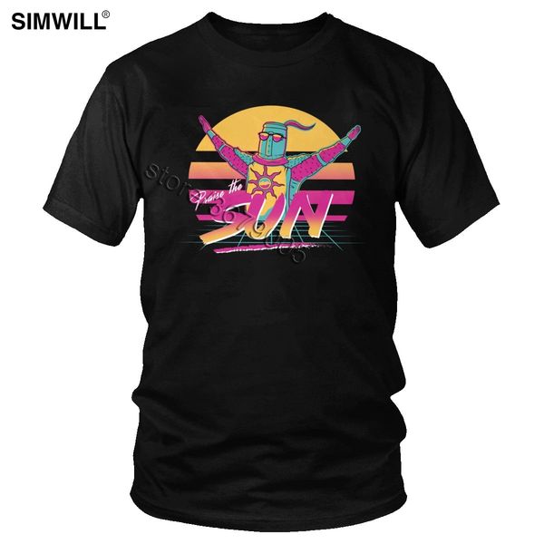 synthwave aesthetic knight solaire of astora dark souls t shirt men cotton praise the sun t-shirt short sleeved video game tee 
synthwave aesthetic knight solaire of astora dark souls t shirt men cotton praise the sun t-shirt short sleeved video game tee