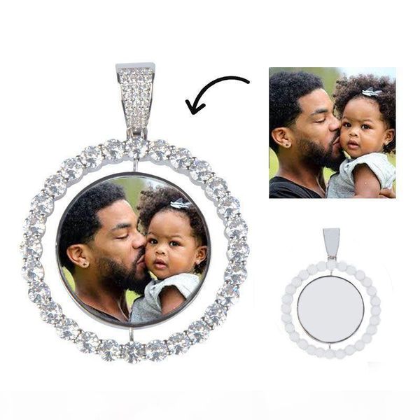 new custom made p rotating double-sided medallions pendant necklace with 4mm tennis chain zircon men's hip hop jewelry gift, Silver
new custom made p rotating double-sided medallions pendant necklace with 4mm tennis chain zircon men's hip hop jewelry gift, Silver