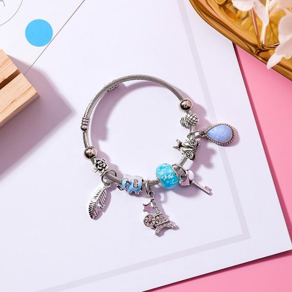 japan korea feather tower adjustable crystal stainless steel bangles for girl women fashion beads retro accessories wholesale, Black
japan korea feather tower adjustable crystal stainless steel bangles for girl women fashion beads retro accessories wholesale, Black