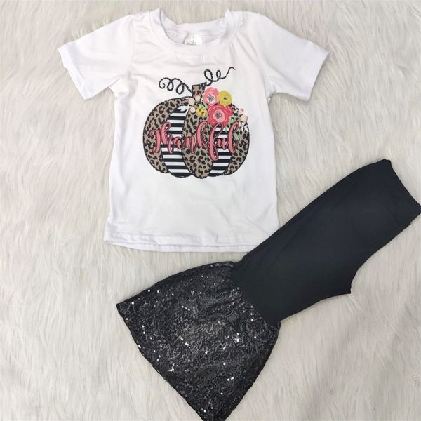 wholesale/retail thankful outfits pumpkins t shirt+sequin flare pants 2 pcs set kid boutique children's clothing suit t200808, White
wholesale/retail thankful outfits pumpkins t shirt+sequin flare pants 2 pcs set kid boutique children's clothing suit t200808, White