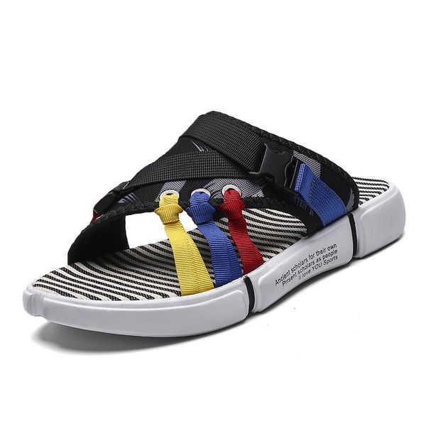 men slippers new casual stripes sandals summer fashion men classic flip flops soft beach shoes male fashion outddor shoes, Black
men slippers new casual stripes sandals summer fashion men classic flip flops soft beach shoes male fashion outddor shoes, Black