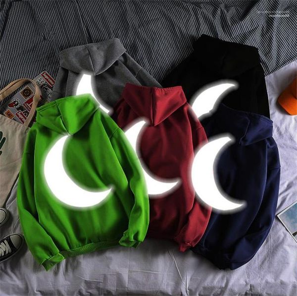 crescent 3m reflective mens hoodies designer long sleeve pullover hoodies casual street hiphop mens hooded sweatshirts, Black
crescent 3m reflective mens hoodies designer long sleeve pullover hoodies casual street hiphop mens hooded sweatshirts, Black