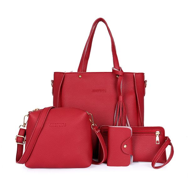 women's bags 2020 new fashionlitchi four-piece set tassel messenger one-shoulder handbag
women's bags 2020 new fashionlitchi four-piece set tassel messenger one-shoulder handbag