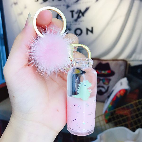 cute liquid quicksand floating dinosaur keychain moving liquid fur ball keychains for women bag jewelry keyring car pendant gift, Silver
cute liquid quicksand floating dinosaur keychain moving liquid fur ball keychains for women bag jewelry keyring car pendant gift, Silver