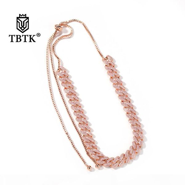 tbtk elegant shining 9mm cuban link adjustable length female necklace rose gold luxury choker extension chain party jewelry, Silver
tbtk elegant shining 9mm cuban link adjustable length female necklace rose gold luxury choker extension chain party jewelry, Silver