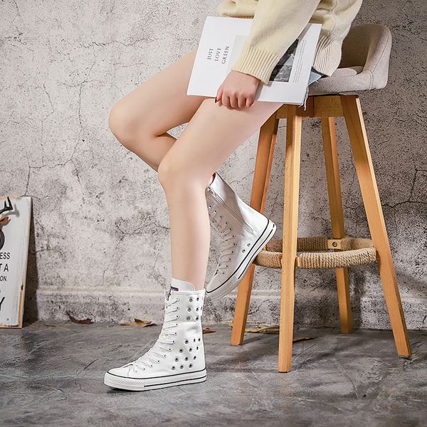 short tube boots women 2020 autumn front lace-up side zipper canvas shoes casual flat shoes comfortable breathable women, Black
short tube boots women 2020 autumn front lace-up side zipper canvas shoes casual flat shoes comfortable breathable women, Black