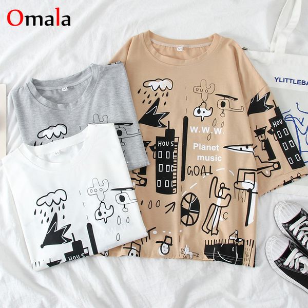 summer women short sleeve funny print t shirt harajuku cotton casual loose t-shirts ins ulzzang tees for female streetwear, White
summer women short sleeve funny print t shirt harajuku cotton casual loose t-shirts ins ulzzang tees for female streetwear, White