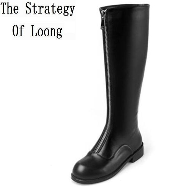 women autumn winter height increase elevator genuine leather round toe zipper fashion over the knee boots sxq1012, Black
women autumn winter height increase elevator genuine leather round toe zipper fashion over the knee boots sxq1012, Black