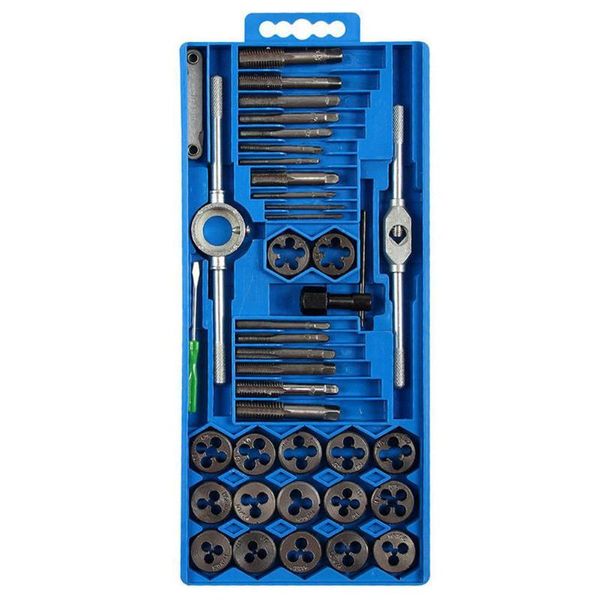 40pc professional metric tap wrench and die set cuts m3-m12 bolts + storage case
40pc professional metric tap wrench and die set cuts m3-m12 bolts + storage case