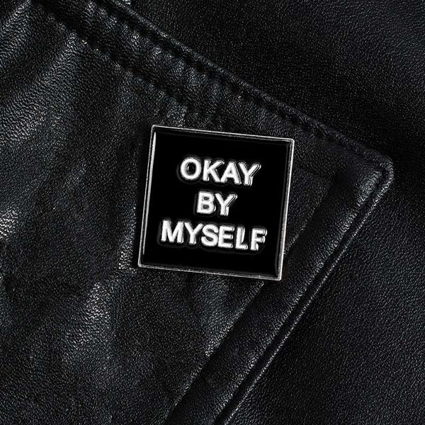 pins, brooches black okay by myself pin brooch square badge magnetic buckle lapel cowboy clothes bag hat jewelry gift for friend, Gray
pins, brooches black okay by myself pin brooch square badge magnetic buckle lapel cowboy clothes bag hat jewelry gift for friend, Gray