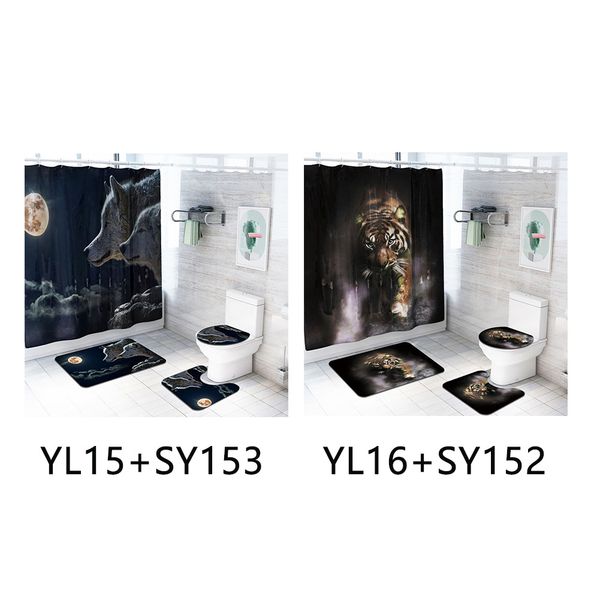 shower curtain set with hooks polyester assorted animal print bath mat universal
shower curtain set with hooks polyester assorted animal print bath mat universal