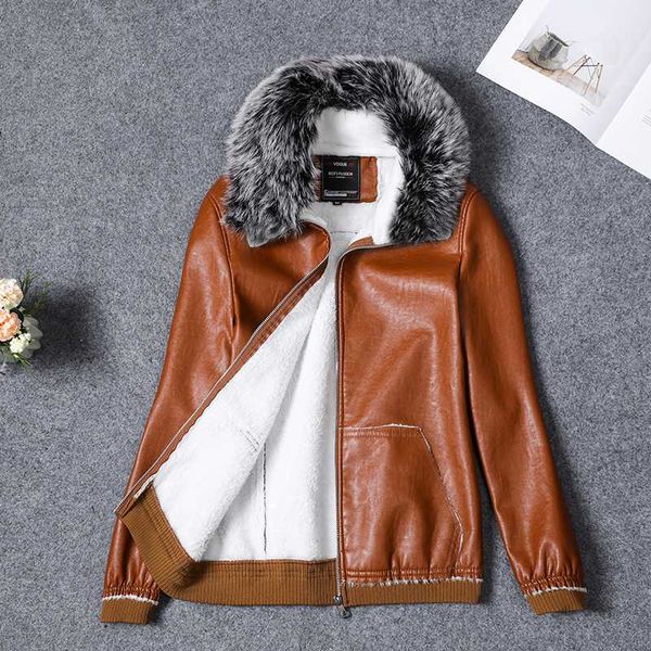 women's leather & faux warm winter motorcycle coat female short outerwear fur lining pu jacket for women 2021 bomber, Black
women's leather & faux warm winter motorcycle coat female short outerwear fur lining pu jacket for women 2021 bomber, Black